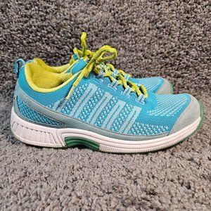 Orthofeet BioFit Shoes Womens 10 B Comfort Walking Sneakers 986 Blue Yellow